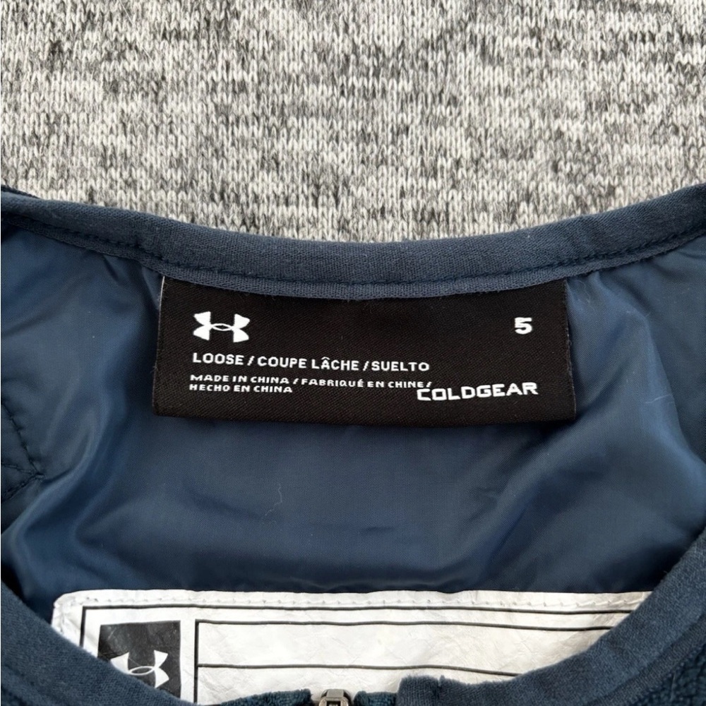 Under Armour Kids Alderhorn Winter Teal Snow Bibs - Picture 4 of 10